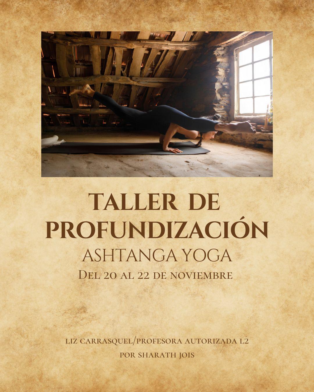 Taller de profundización Ashtanga Yoga